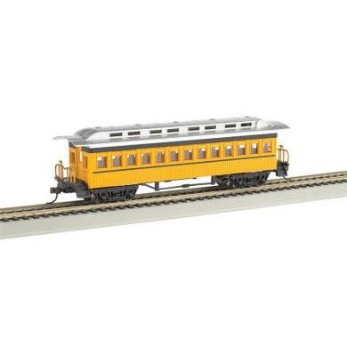 Bachmann Coach (1860-80 era) - Painted Unlettered Yellow (HO Scale)