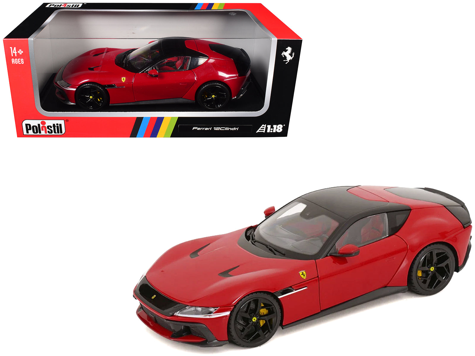 1/18 フェラーリ 12Cilindri ロッソコルサ 2024 2024 Ferrari 12Cilindri Rosso Corsa Red with Black Top 1/18
