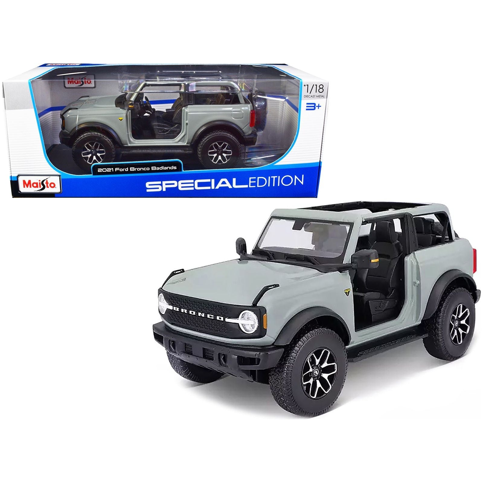 ミニカー GT SPIRIT 1/18 2021 Ford Bronco BADLANDS GT SPIRIT 1/18 - FORD Bronco Badlands - 2021 - Five Diecast