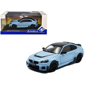 2023 BMW M2 M Performance Zandvoort Blue with Black Top 1/43 Diecast Model Car by Solido