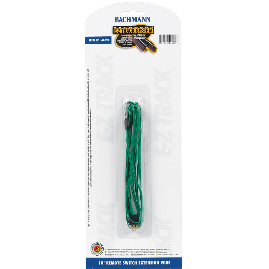 Bachmann 10' Green Switch Extension Wire (All Scales)