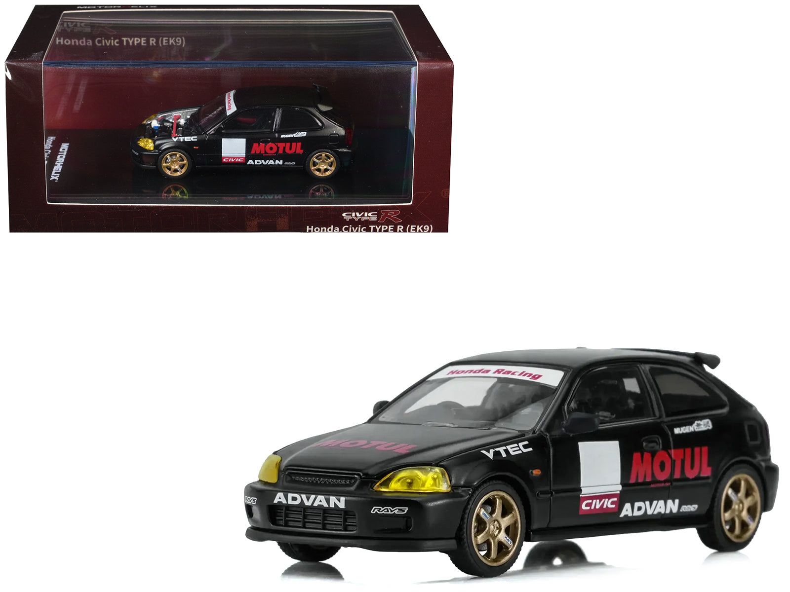 MotorHelix Honda Civic Type R (EK9) 1/64 Diecast Model Car