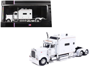 2002 Peterbilt 379 Truck Tractor White 1/64 Diecast Model Car by IXO Models