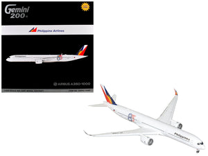 Airbus A350-1000 Commercial Aircraft with Flaps Down "Philippine Airlines" (RP-C3510) White with Tail Graphics "Gemini 200" 1/200 Diecast Model Airplane by GeminiJets
