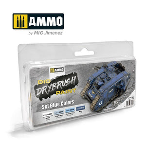 Ammo Drybrush Set Blue Colors