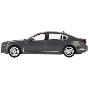 BMW 750Li xDrive Bernina Gray Amber Effect with Sunroof Limited Edition to 2400 pieces Worldwide 1/64 Diecast Model Car by Mini GT