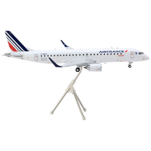 Embraer ERJ-190 Commercial Aircraft "Air France Hop" (F-HBLN) White with Striped Tail "Gemini 200" Series 1/200 Diecast Model Airplane by GeminiJets