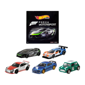 "Forza Motorsport" 5 piece Set Diecast Model Cars by Hot Wheels