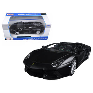 Lamborghini Aventador LP 700-4 Roadster Matt Black 1/24 Diecast Model Car by Maisto