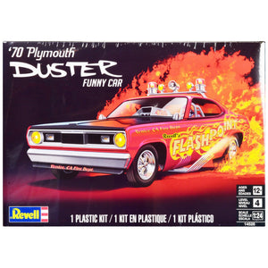 level-4-model-kit-1970-plymouth-duster-funny-car-1-24-scale-model-by-revell