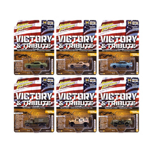 "Military" Set B of 6 pieces 2025 Release 1 Limited Edition Diecast Models by Johnny Lightning