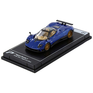 Pagani Zonda F Argentina Blue Metallic "Hypercar League Collection" 1/64 Diecast Model Car by PosterCars