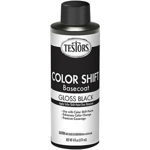 Testors Black Basecoat Color Shift