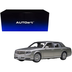 Toyota Century with Curtains RHD (Right Hand Drive) Silver Special Edition 1/18 Model Car by Autoart
