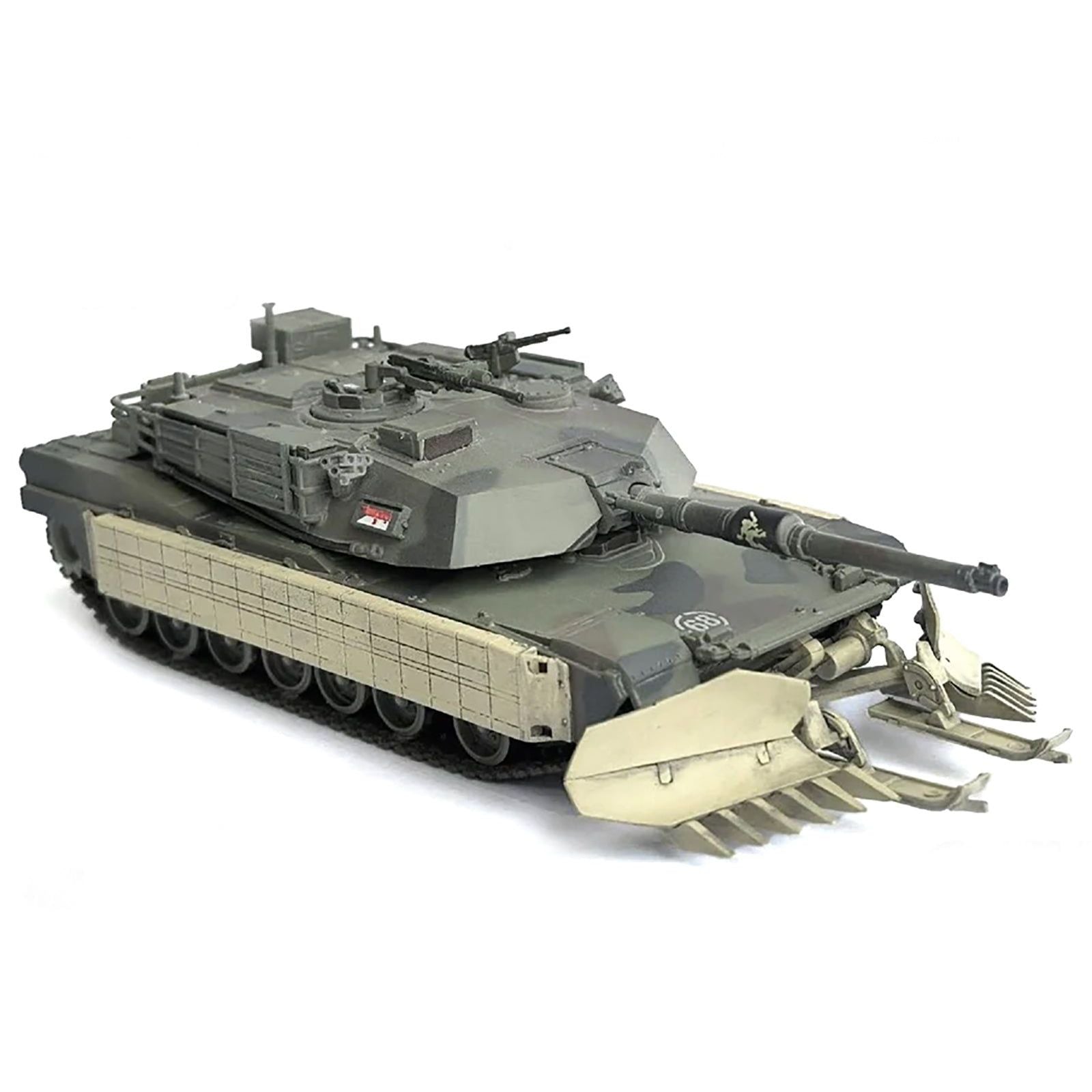 United States M1A1 AIM Tank with Mine Plow #68 Olive Drab 1/72
