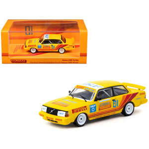 Volvo 240 Turbo #01 Per-Gunnar Andersson Winner "Thai Group A Championship Bira Circuit Pattaya" (1988) "Hobby64" Series 1/64 Diecast Model Car by Tarmac Works