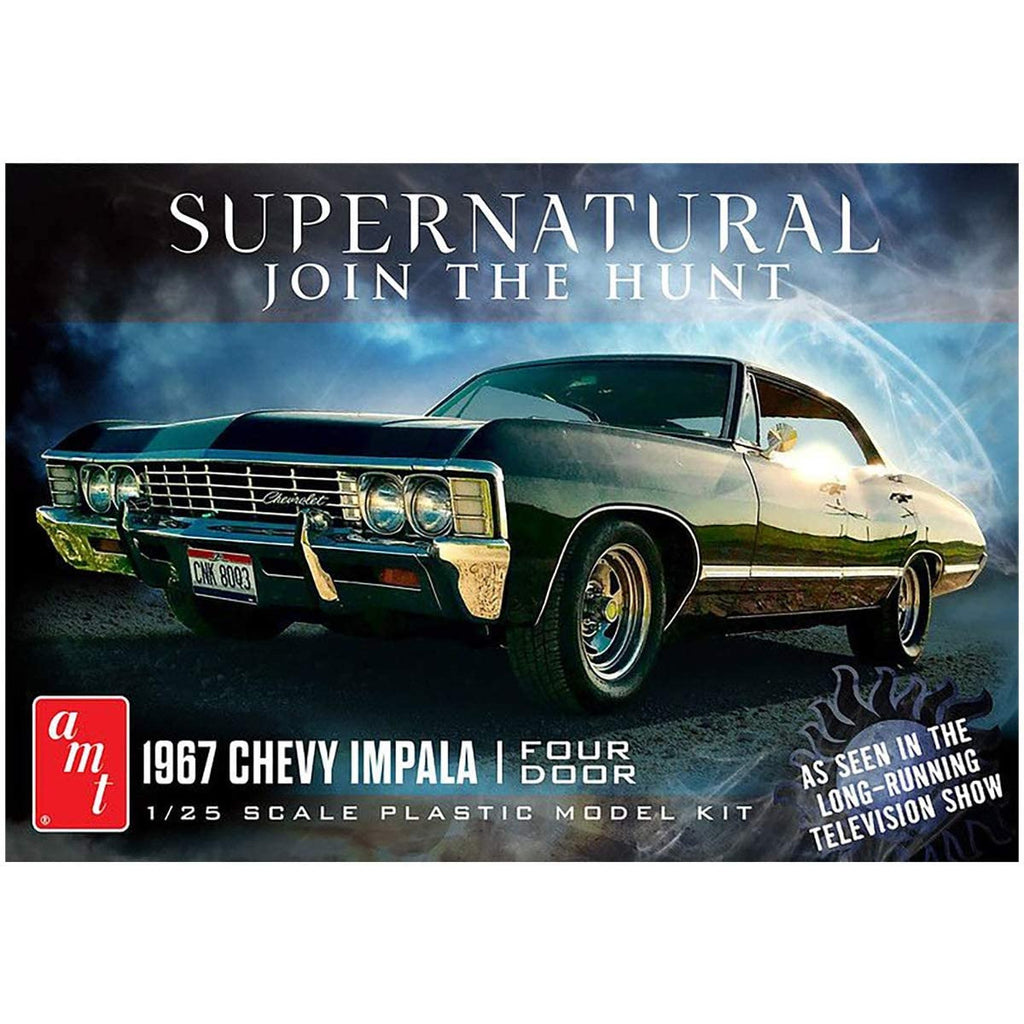 AMT 1/25 1967 Chevy Impala 4-Door Supernatural Night Hunter TV Show