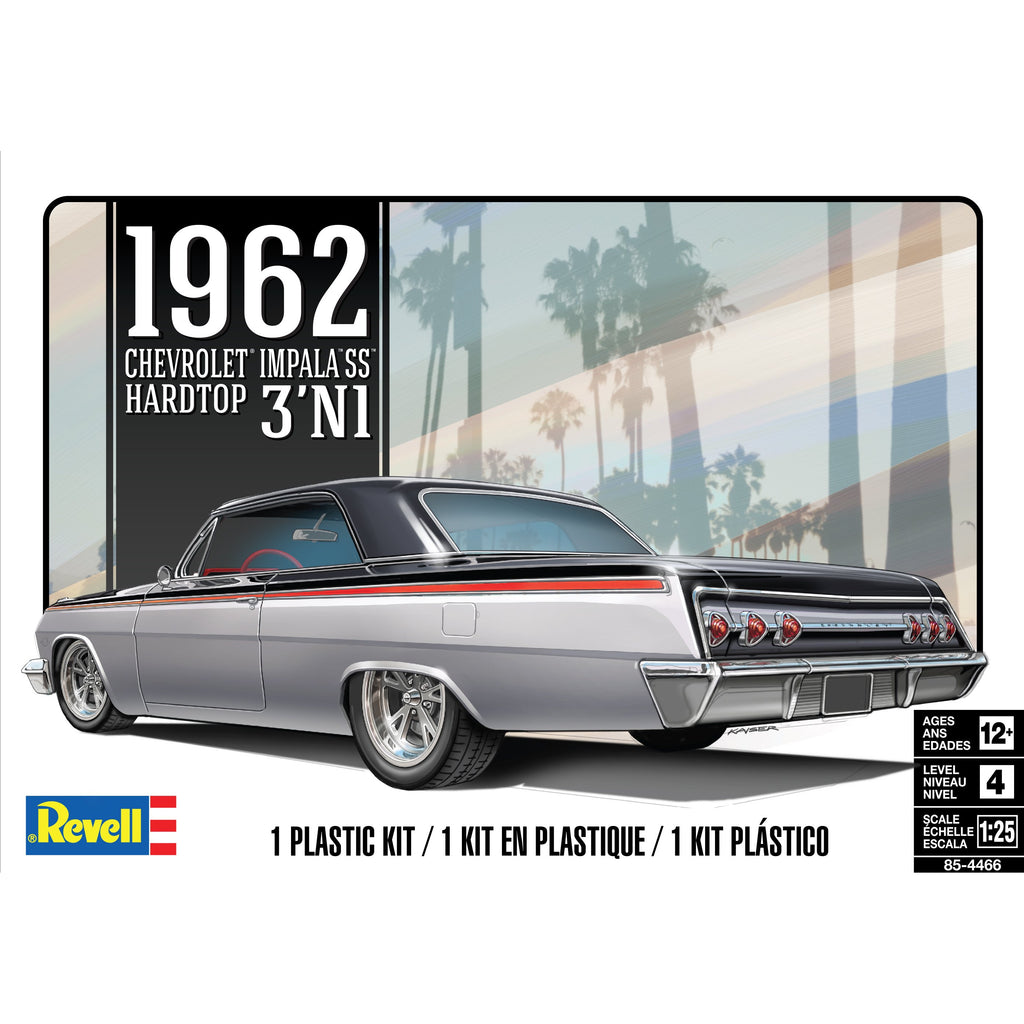 Revell 1-25 1962 Chevy Impala SS Hardtop 3N1