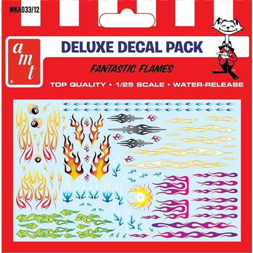 AMT Fantastic Flames Decal Pack 1:25 Scale