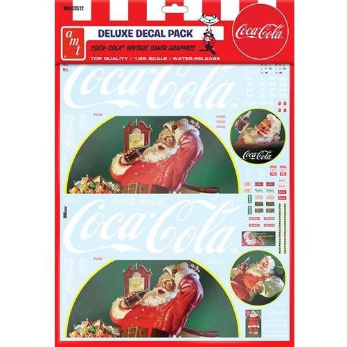 AMT Vintage Coca-Cola Santa Clause Big Rig Graphic Decals 1:25 Scale