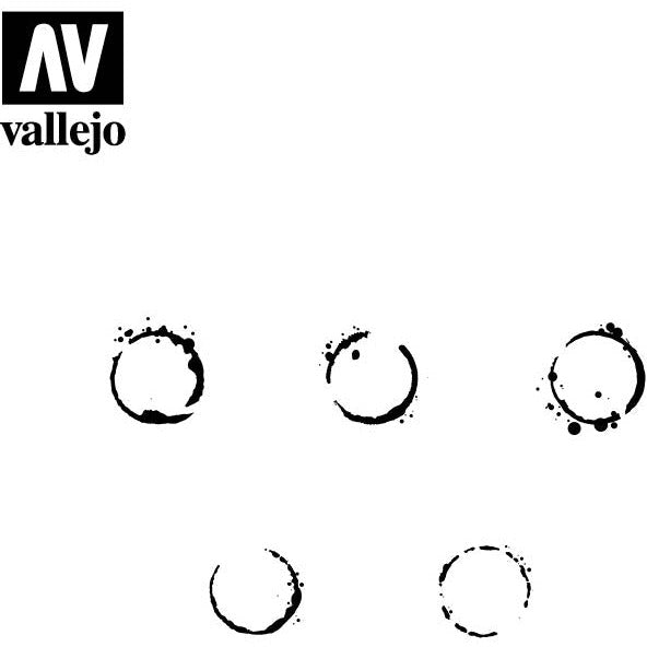 Vallejo Stencils - Drum Oil Markings Scale 1/35