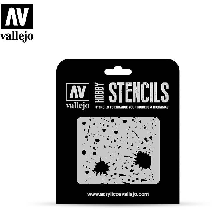 Vallejo Stencils - Splash & Stains