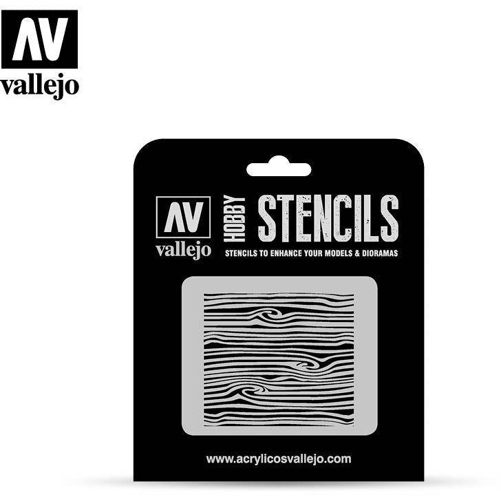 Vallejo Stencils - Wood Texture N?§2 1/35.
