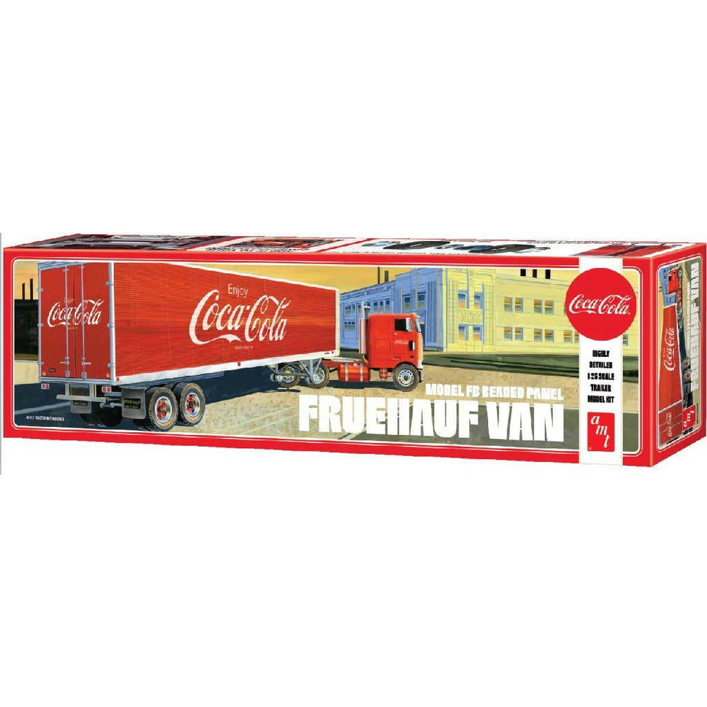 AMT 1-25 Fruehauf Beaded Van Semi Trailer Coca Cola