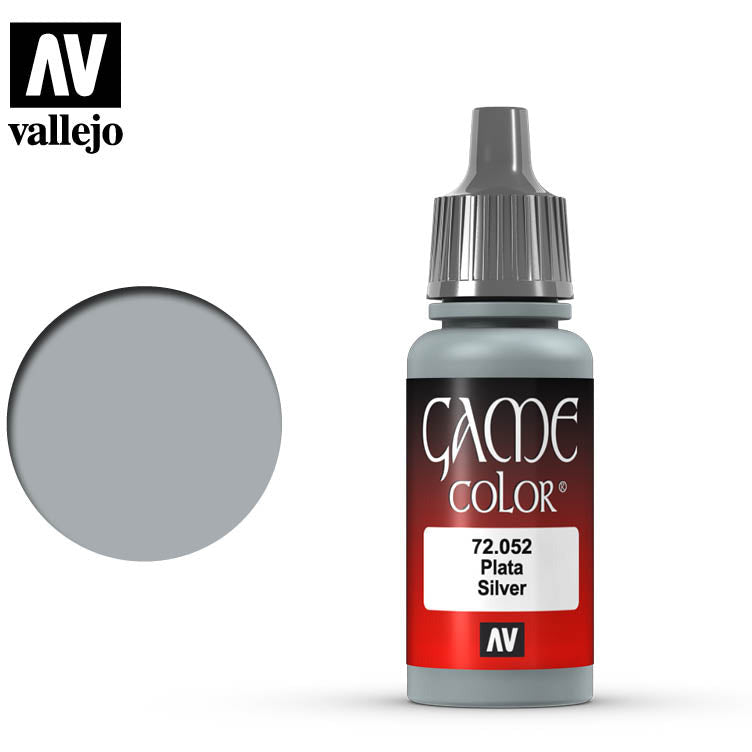 Vallejo Game Color Silver 72052 for painting miniatures