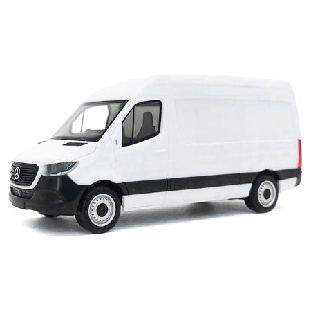 2018 Mercedes-Benz Sprinter Van White 1/87 (HO) Plastic Model Car by Promotex