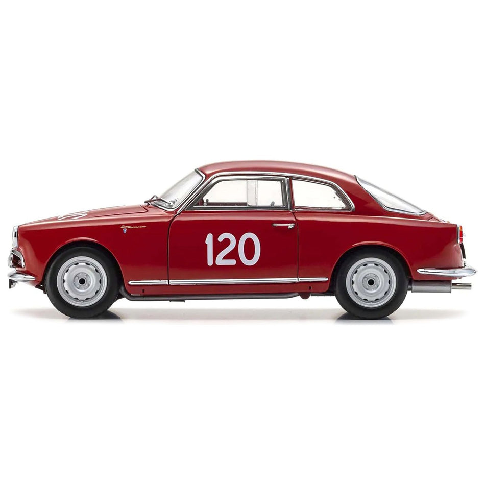 Alfa Romeo Giulietta SV #120 Giorgio Becucci - Pasquale Cazzato "Mille Miglia" (1956) 1/18 Diecast Model Car by Kyosho