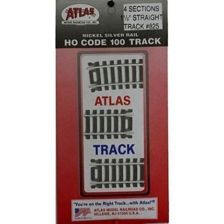 1 1/2" STRAIGHT TRACK - 4PC - Atlas Track - ModelCars.com