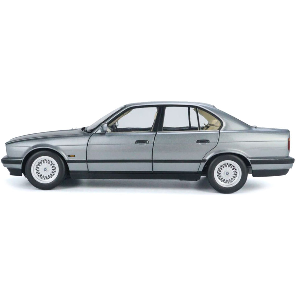 1988 BMW 535i (E34) Gray Metallic 1/18 Diecast Model Car by Minichamps