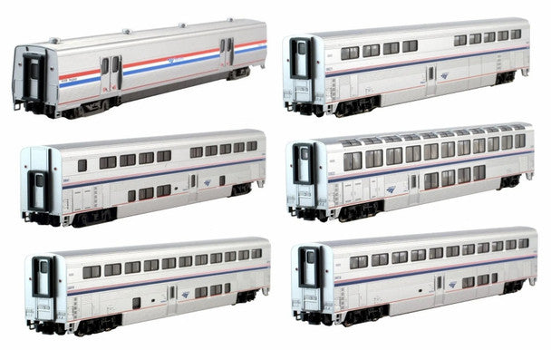 N AMTRAK PHASE VI 6/PK        