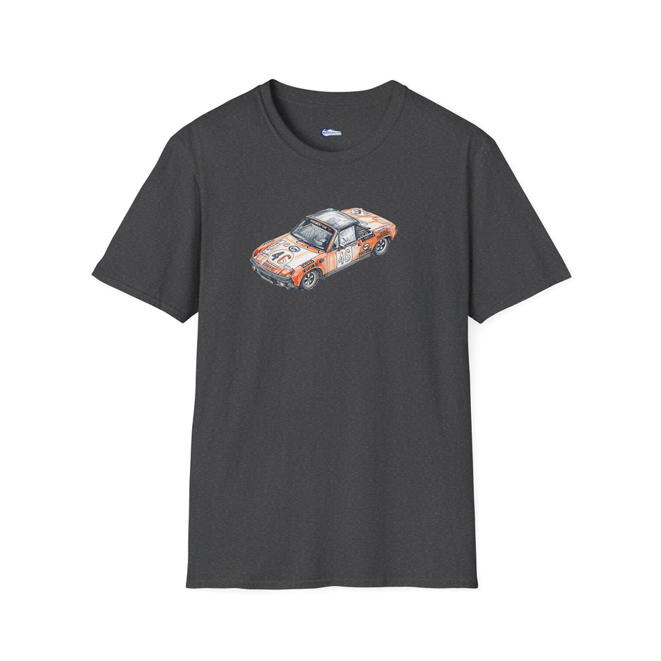 Sketch Art 24 Hours of Le Mans Vintage Porsche 914/6 #46 1971 -T-Shirt