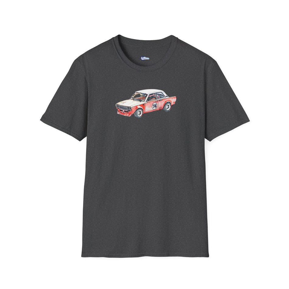 JDM Datsun 510 Trans-AM T-Shirt, Racing Car Sketch Art Tee, Automotive