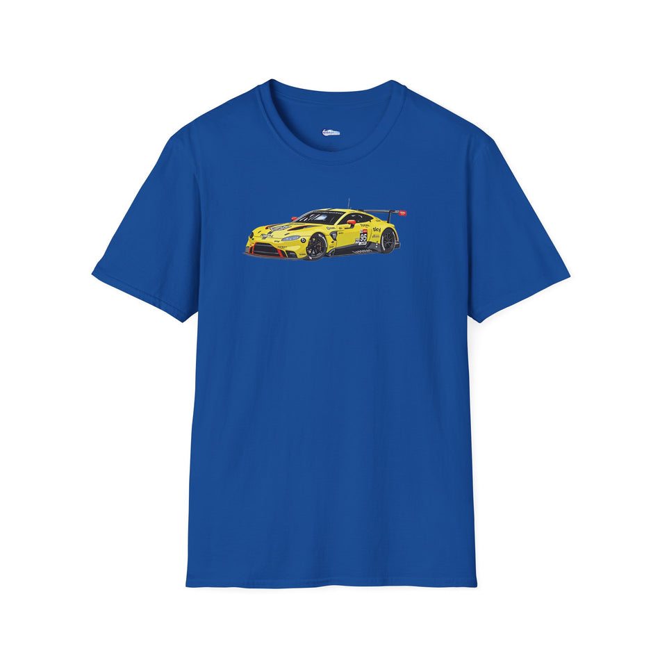 Vector Art 2018 Aston Martin Vantage GTE #95 Sorensen - Thiim - Turner Le Mans PRO -  Unisex T-Shirt
