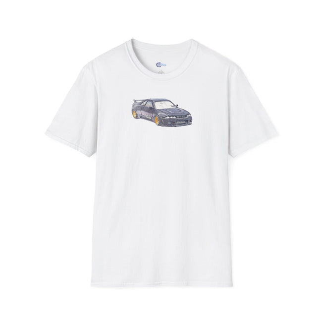 Nissan Skyline R33 JDM Sketch Art Inspired T-Shirt, Car Enthusiast Clothing,