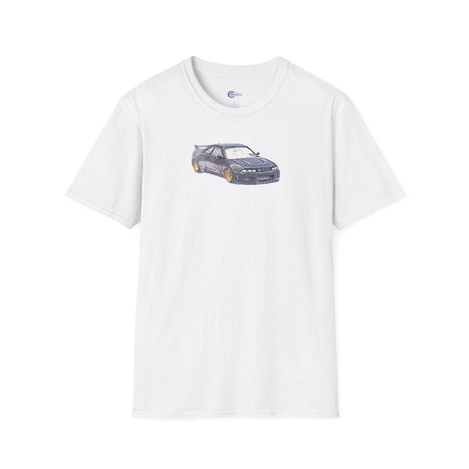 Nissan Skyline R33 JDM Sketch Art Inspired T-Shirt, Car Enthusiast Clothing,