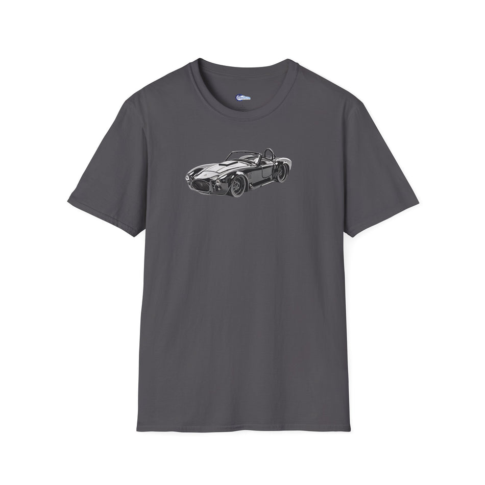 1965 Shelby Cobra 427 S/C Black with Comic Noir Style Graphics - Inspired T-Shirt - American Muscle