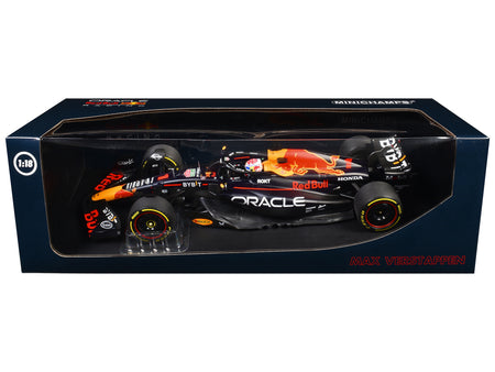 Red Bull Racing RB19 #1 Max Verstappen "Oracle" Winner F1 Formula One "Italian GP" (2023) with Driver Limited Edition to 160 pieces Worldwide 1/18 Diecast Model Car by Minichamps - view 3