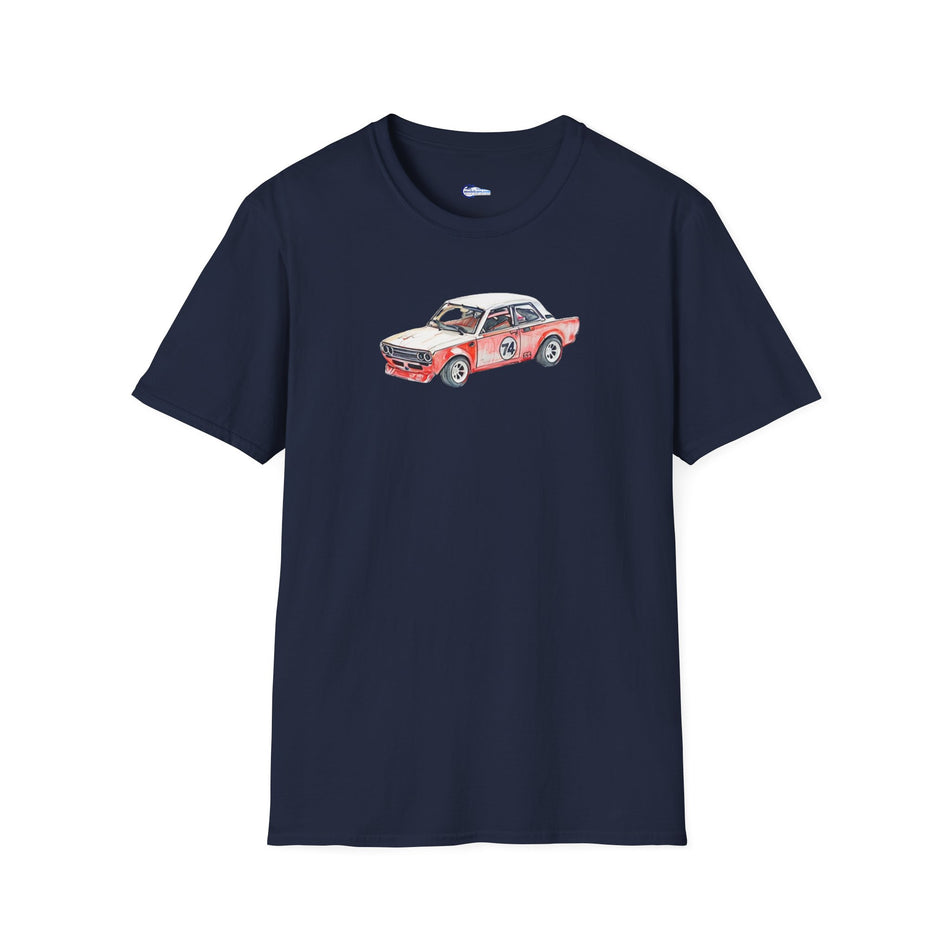 JDM Datsun 510 Trans-AM T-Shirt, Racing Car Sketch Art Tee, Automotive