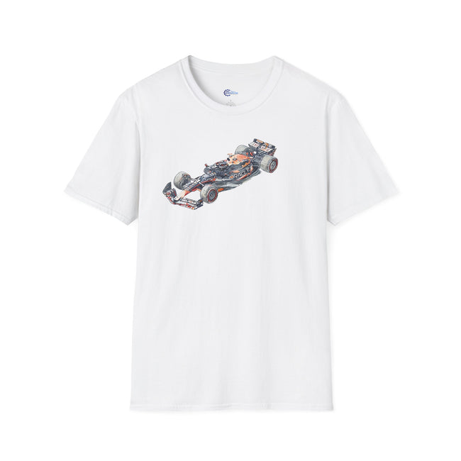 Sketch - Art - T-Shirt Red Bull Racing Inspired RB19 #1 Max Verstappen Oracle Formula One F1 United States GP 2023