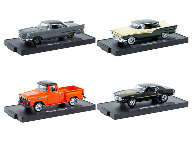 "Auto-Drivers" Set of 4 pieces in Blister Packs Release 115 Limited Edition to 7000 pieces Worldwide 1/64 Diecast Model Cars by M2 Machines - view 2