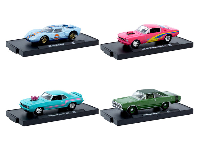 "Auto-Drivers" Set of 4 pieces in Blister Packs Release S07 Limited Edition to 7500 pieces Worldwide 1/64 Diecast Model Cars by M2 Machines