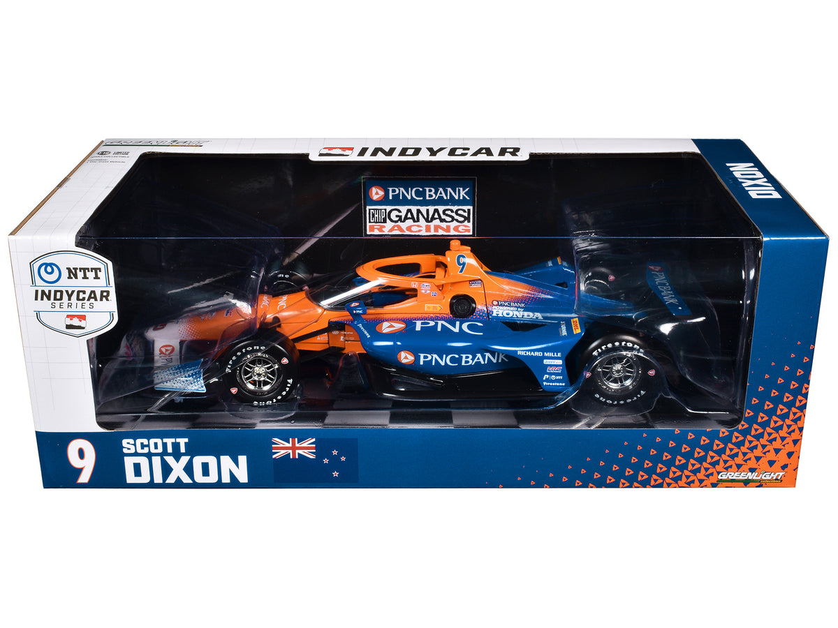 Dallara IndyCar #9 Scott Dixon "PNC Bank" Chip Ganassi Racing "NTT IndyCar Series" (2024) 1/18 Diecast Model Car by Greenlight