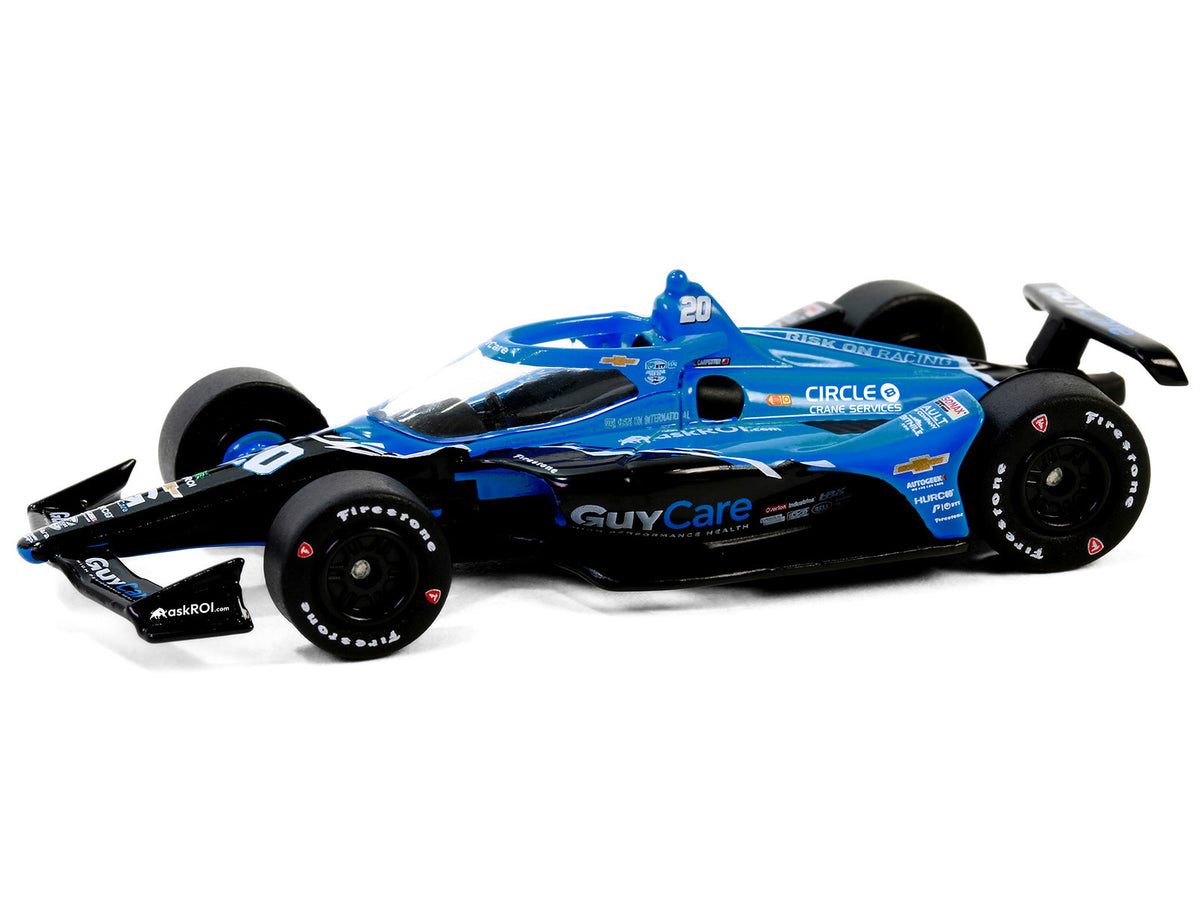 Dallara IndyCar #20 Ed Carpenter "Guy Care" Ed Carpenter Racing "NTT IndyCar Series" (2024) 1/64 Diecast Model Car by Greenlight