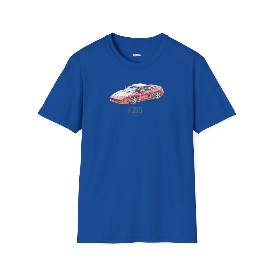 Ferrari F355 Supercar Sketch-Art Motorsport T-Shirt