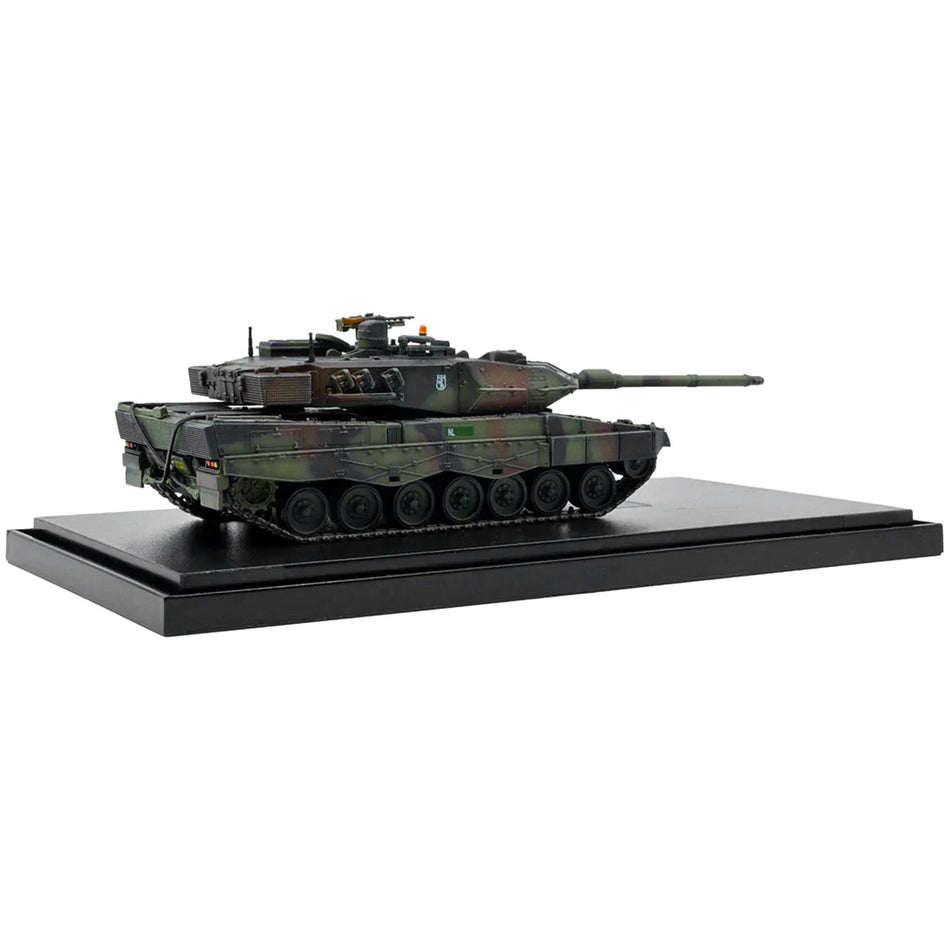 Dutch Royal Netherlands Army Leopard 2A6NL Main Battle Tank  Woodland Camouflage 1/72 Diecast Model by Panzerkampf