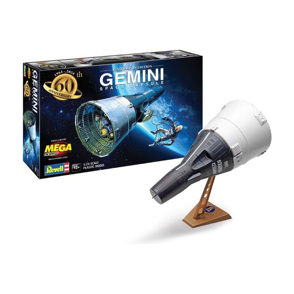1/24 Gemini Space Capsule 60th Anniversary Edition Exclusive Limited Run Plastic Model Kit (RMX3705) - Revell - ModelCars.com